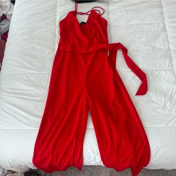 SHEIN red jumpsuit, size S - Picture 1 of 3